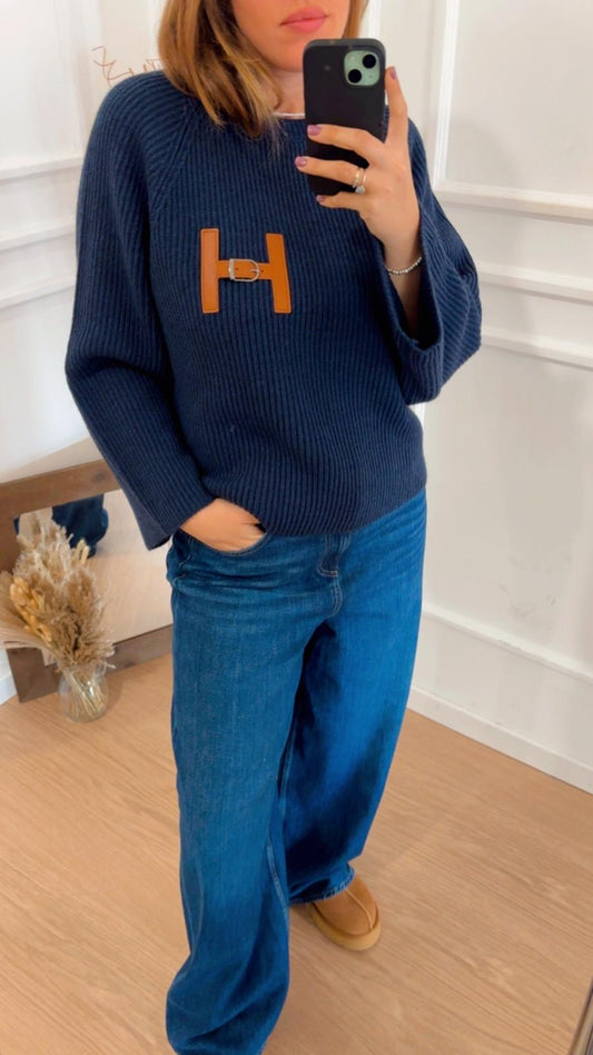 Pull H Tensione In W5HMJ63A Blu