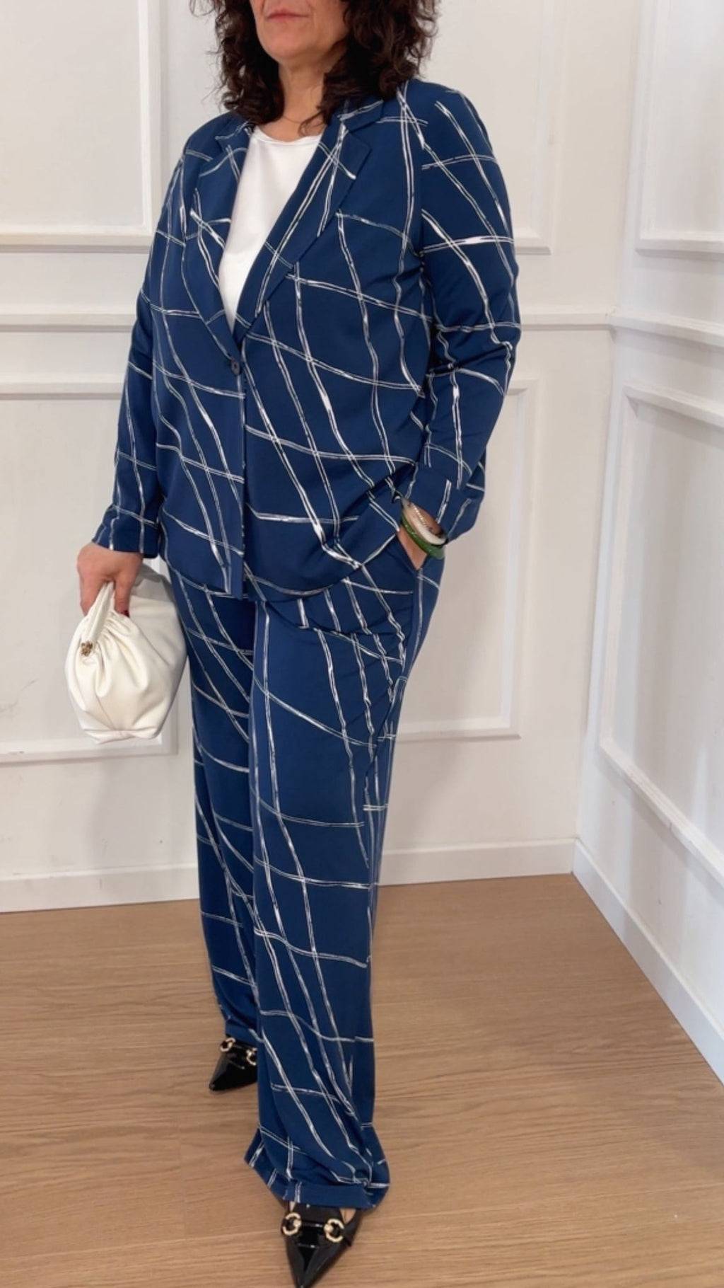 Pantaloni fluidi in jersey Luisa Viola P885 01