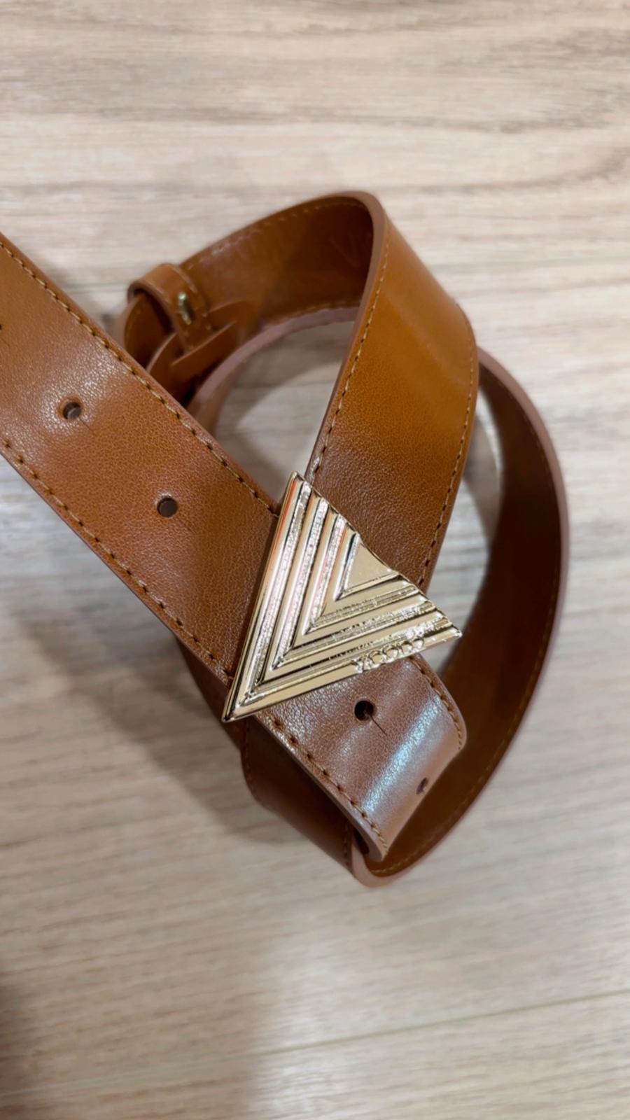 Cintura con fibbia logo Vicolo AF0019 Bruciato