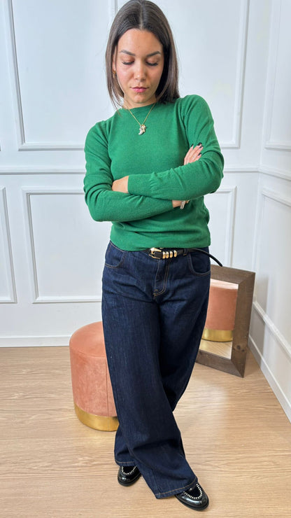 Pull giro Vicolo 440011F verde