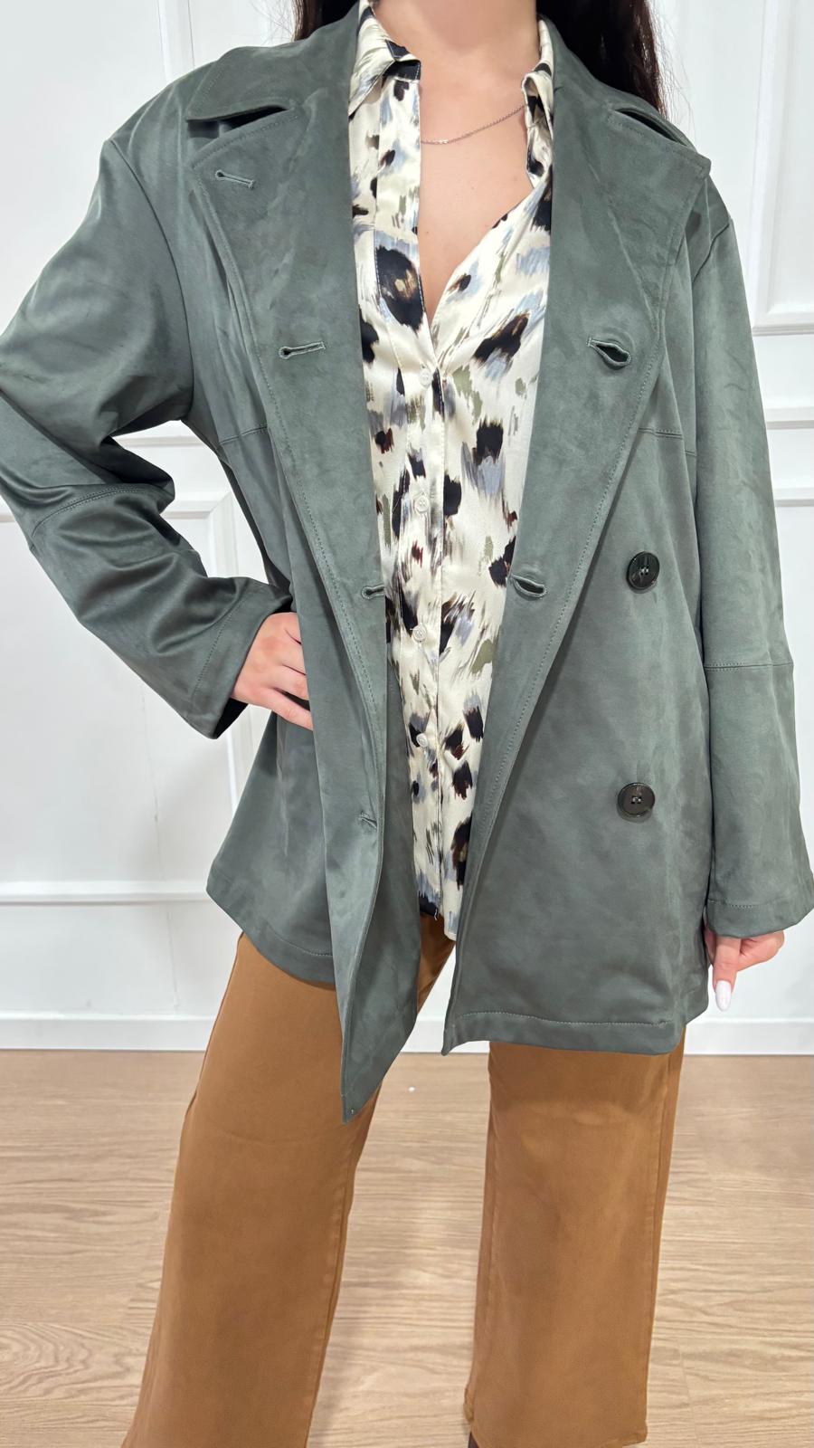 Trench in suede Fumi Emme Marella