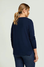 Maglia ricamata a mano Luisa Viola M772 34