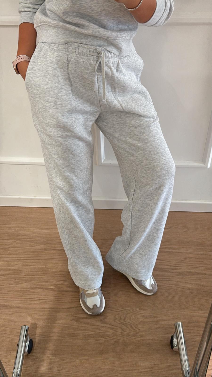 Pantalone felpato Only Best 15338734 grigio melange