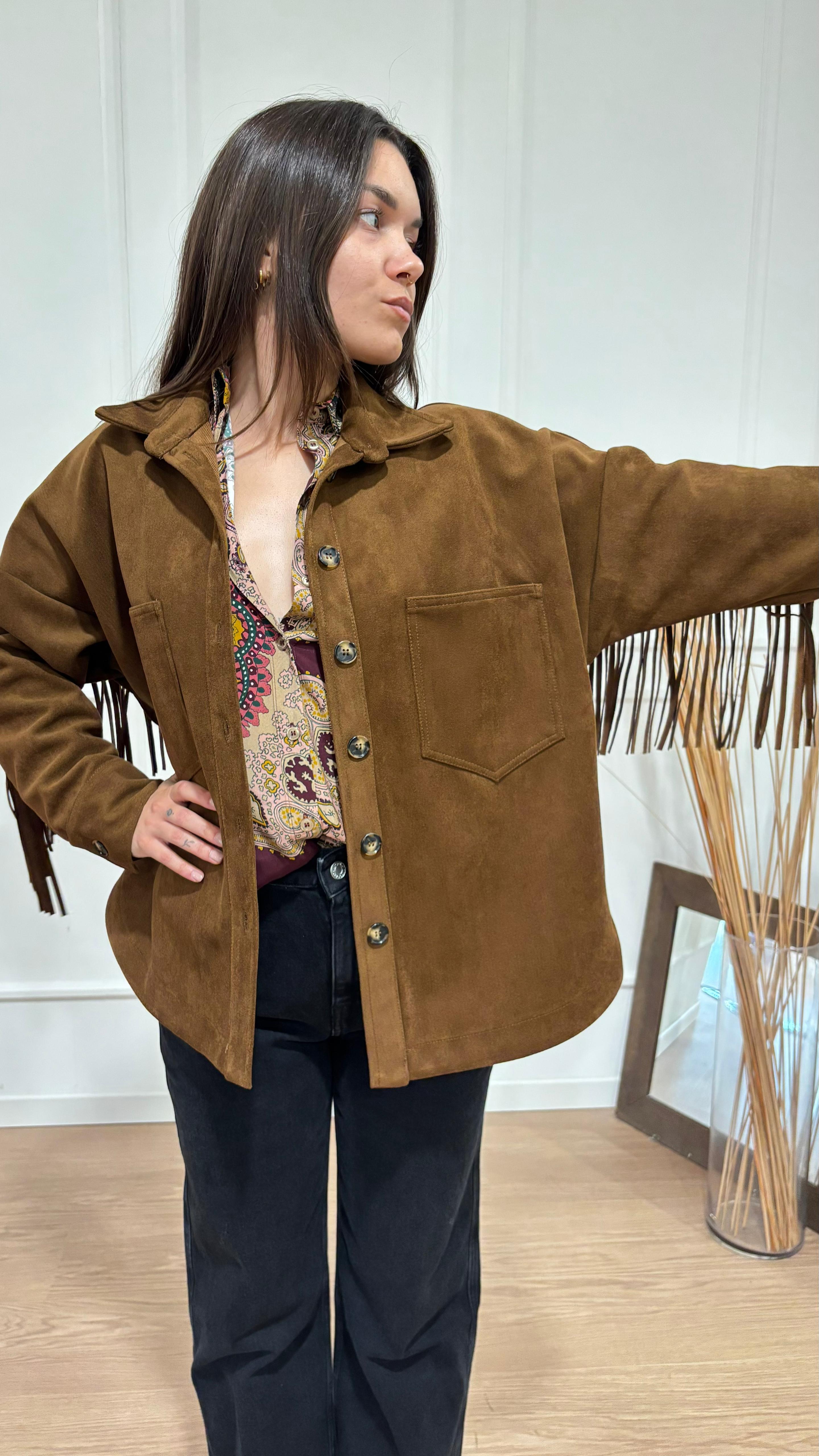 Giacca suede con frange Dixie JDESKCS