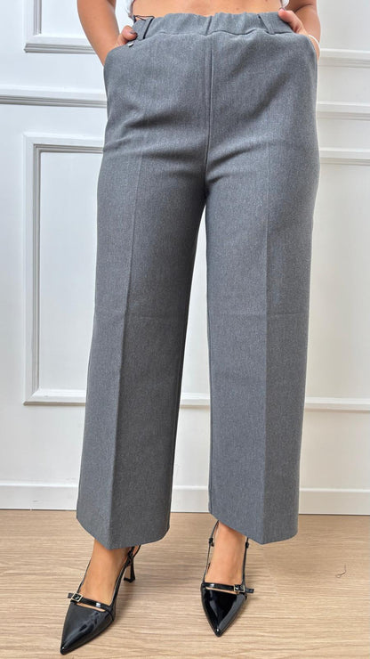 Pantalone Cropped Wide Ragno DB24P4 202 Melange