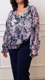 Blusa stampata Luisa Viola 2221