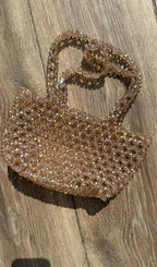 Bag a mano swarovski naturale