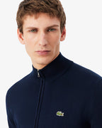 Pullover con zip in cotone Lacoste AH1957 00 166