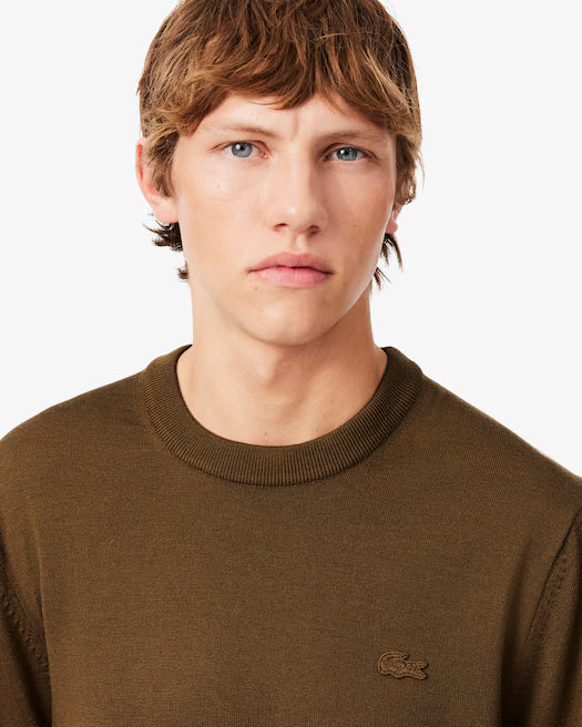 Maglia girocollo in lana merino AH1969 LACOSTE