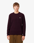 Maglione a trecce in lana AH2924 LACOSTE