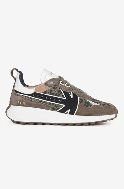 Sneakers Detroit glam Khaki AR002 02 2700 Kaotiko