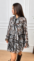 Abito stampa animalier Dixie A014Y030