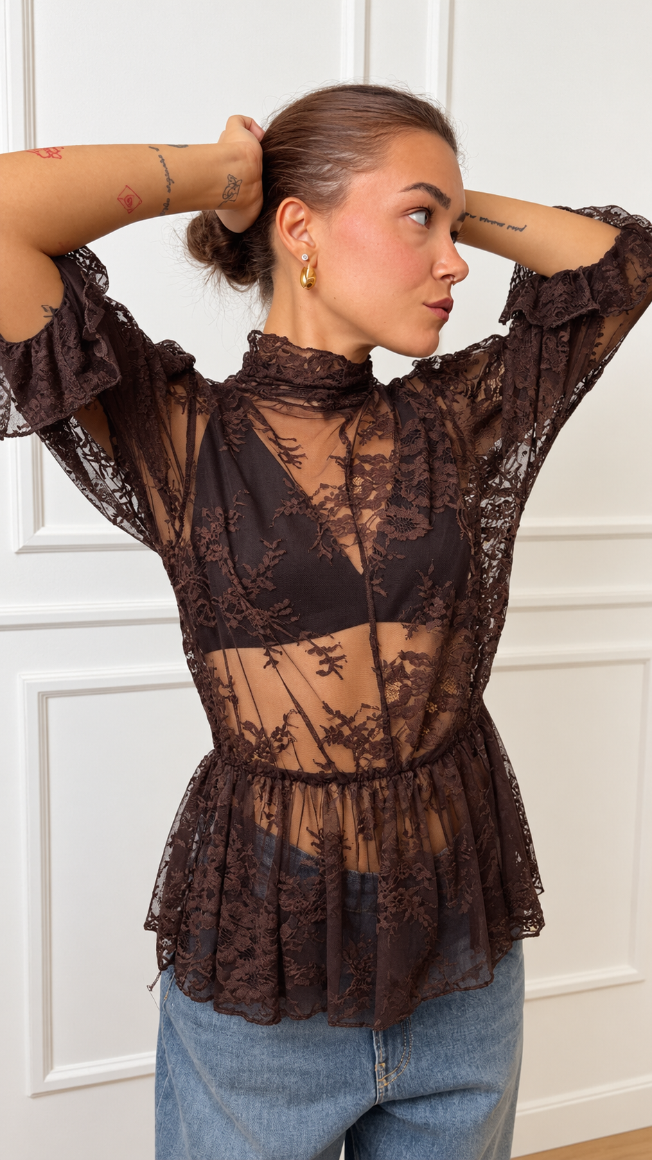 Blusa in pizzo TAC0133 VICOLO