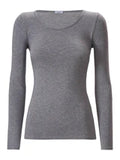 Maglia girocollo VISCOSA Ragno D794A9 Grigio