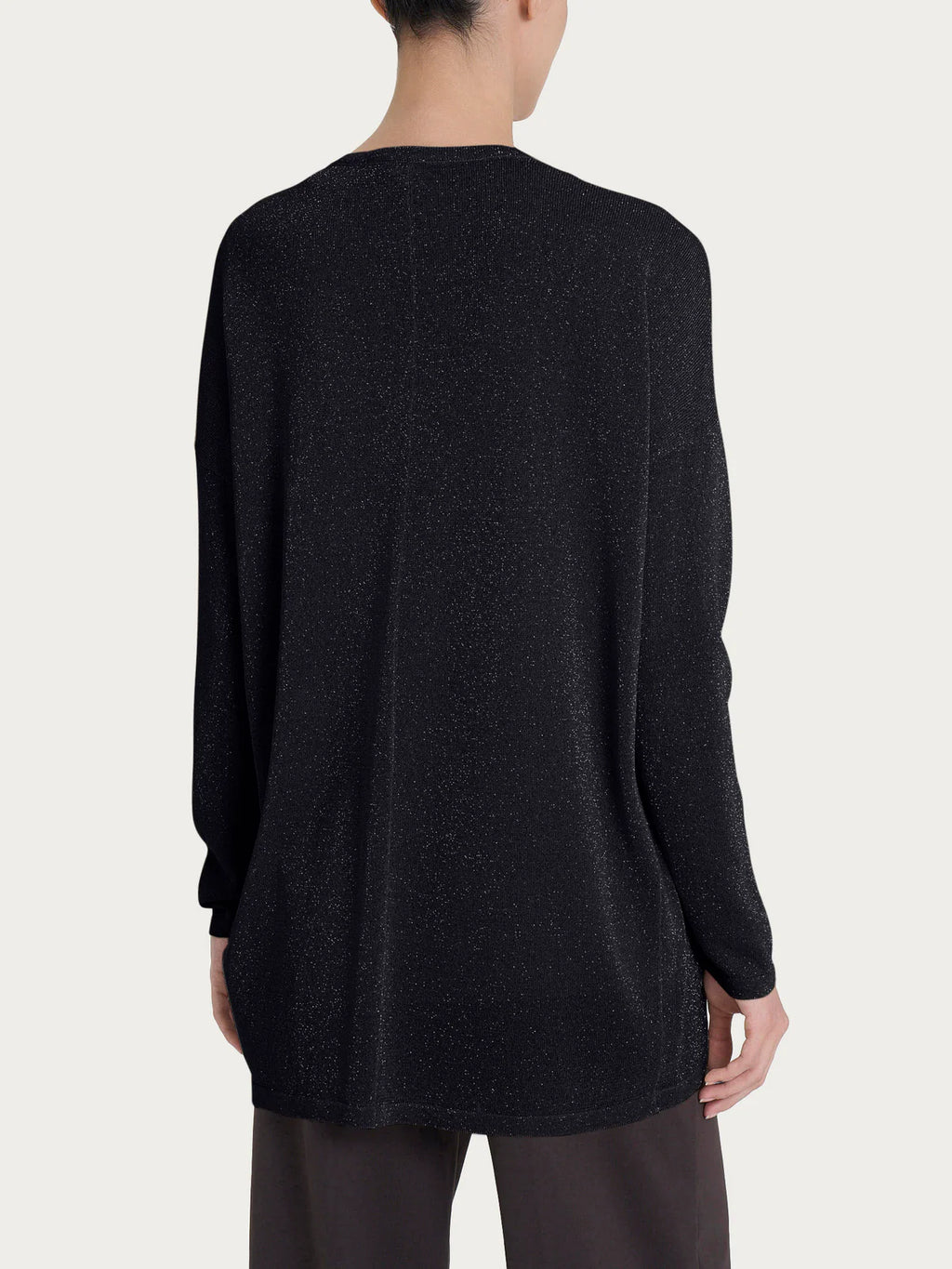 Cardigan aperto in lurex Ragno DN05MO
