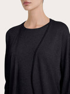 Cardigan aperto in lurex Ragno DN05MO