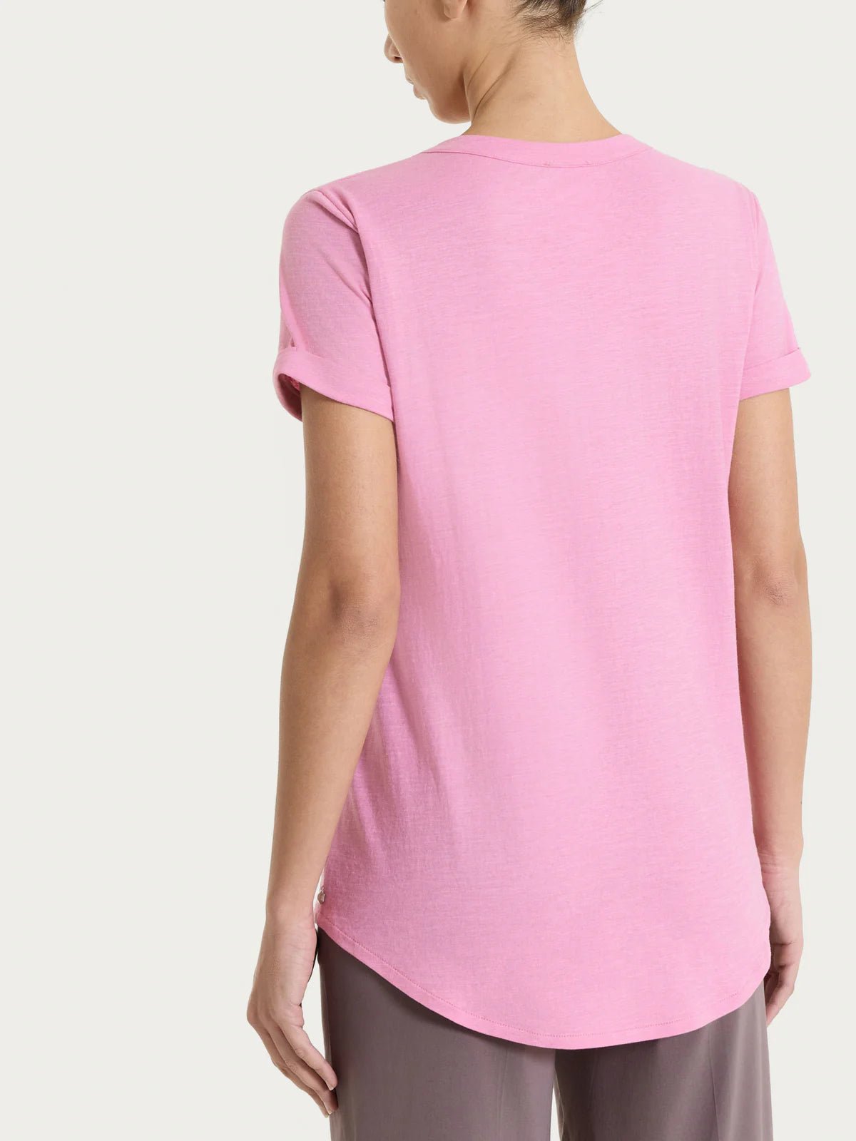 T-Shirt scollo V in Jersey Ragno DN36T8