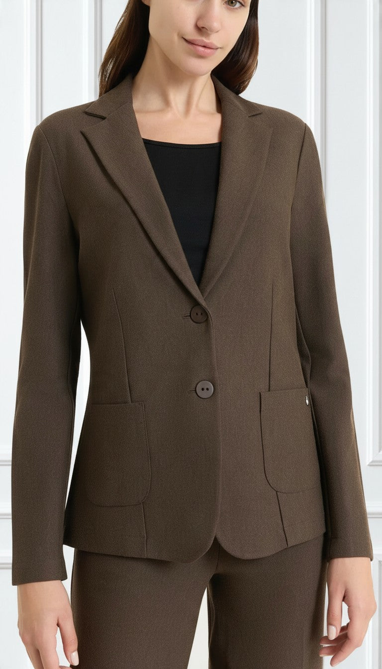 Blazer corto in compact jersey Ragno DO23GA
