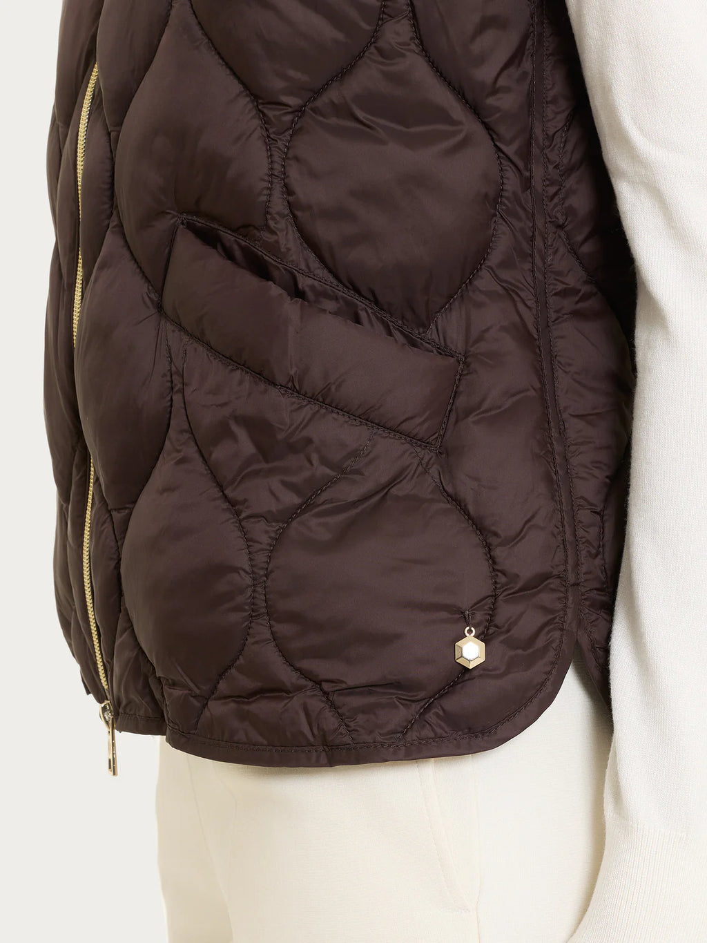 Piumino leggero smanicato Ragno DP02KS