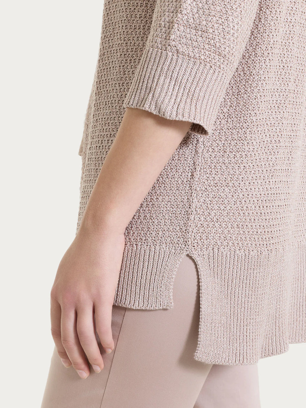 Cardigan aperto in lurex Ragno DS02MI