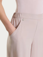 Pantalone lungo a palazzo in viscosa Ragno DS23PA