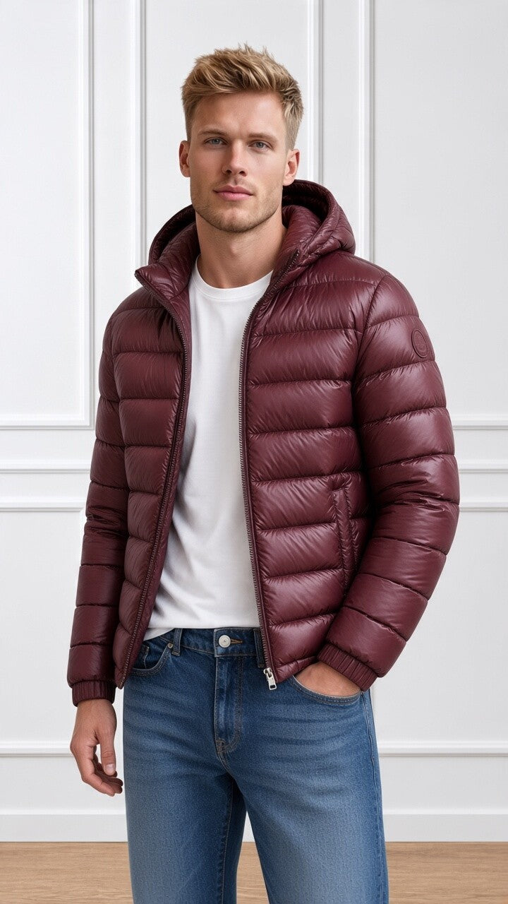 Piumino lucido con cappuccio staccabile 12000071R COLMAR ORIGINALS