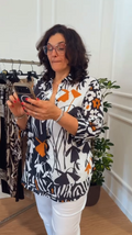 Camicia fantasia in cotone Luisa Viola 5010