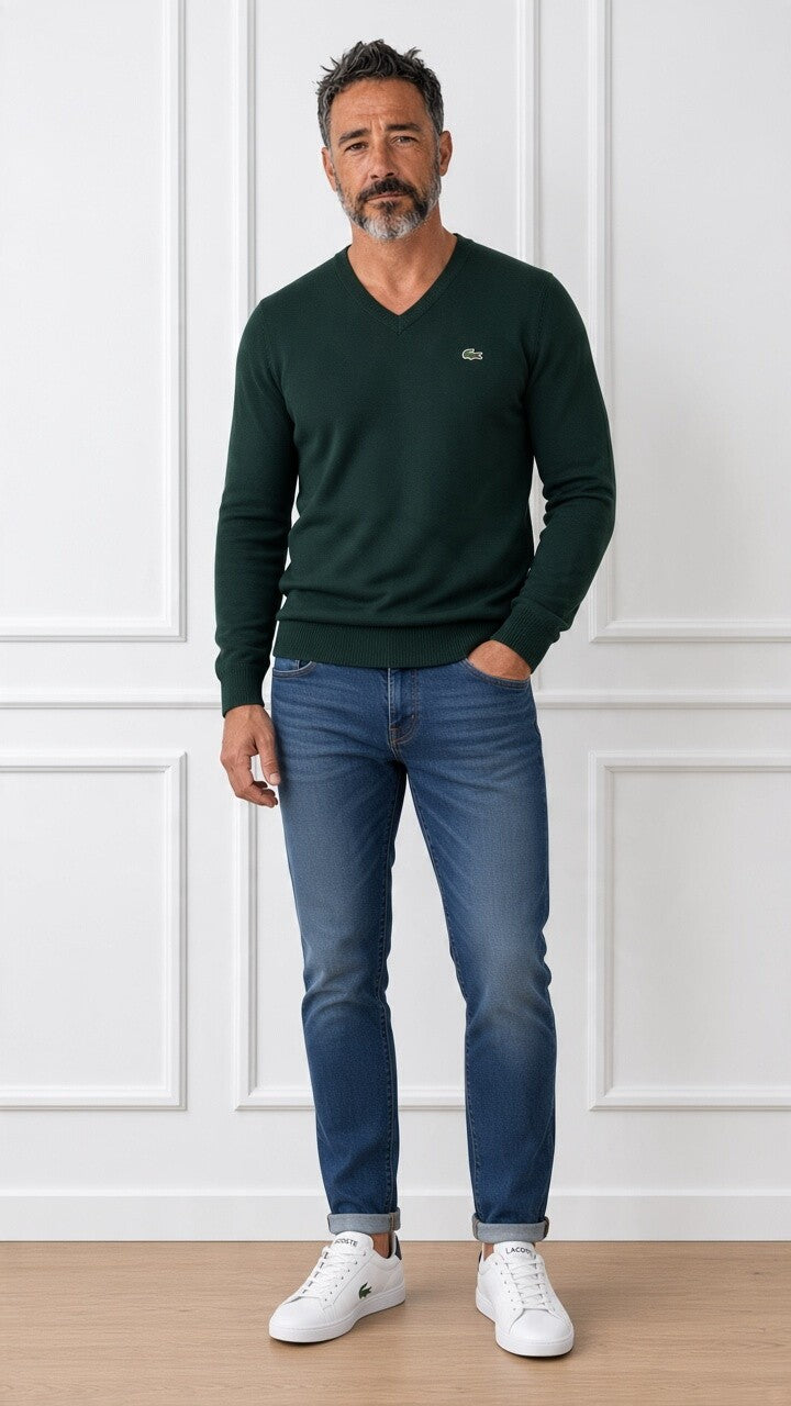 Maglia scollo a V AH3221 LACOSTE