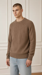 Maglia girocollo in ciniglia OE1F2W6M67