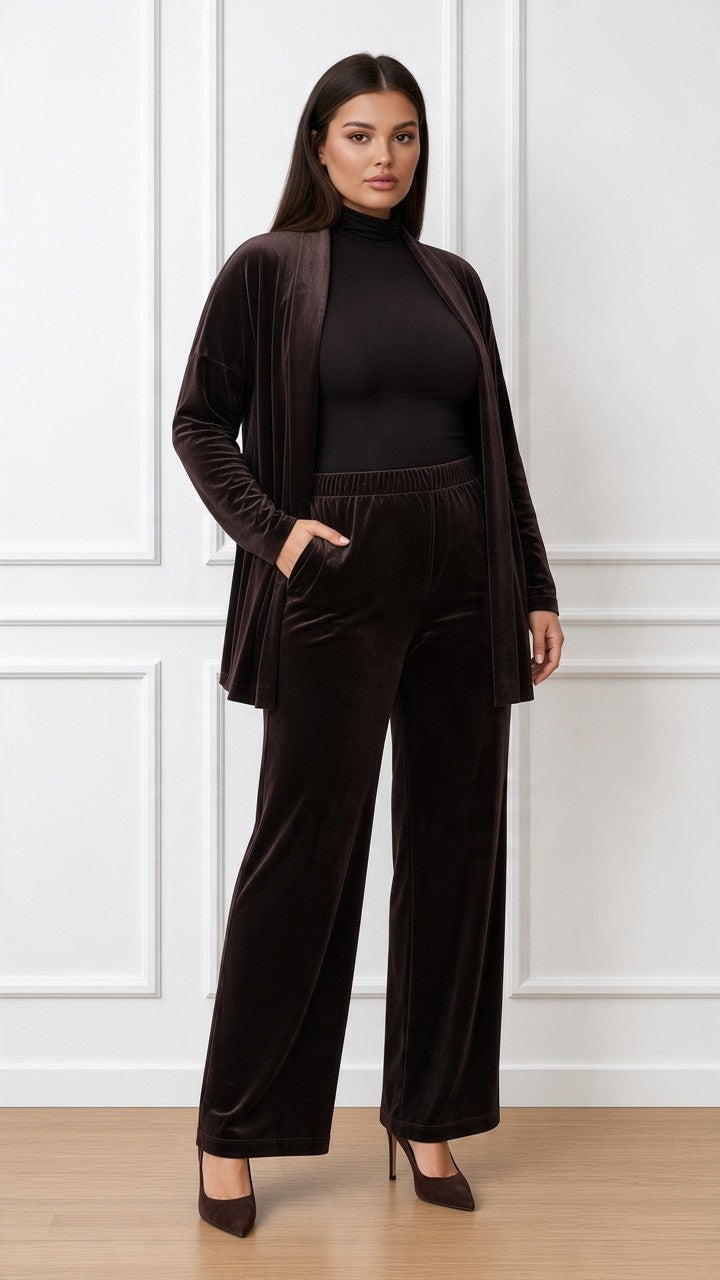 Cardigan in velluto 2027F001 LUISA VIOLA