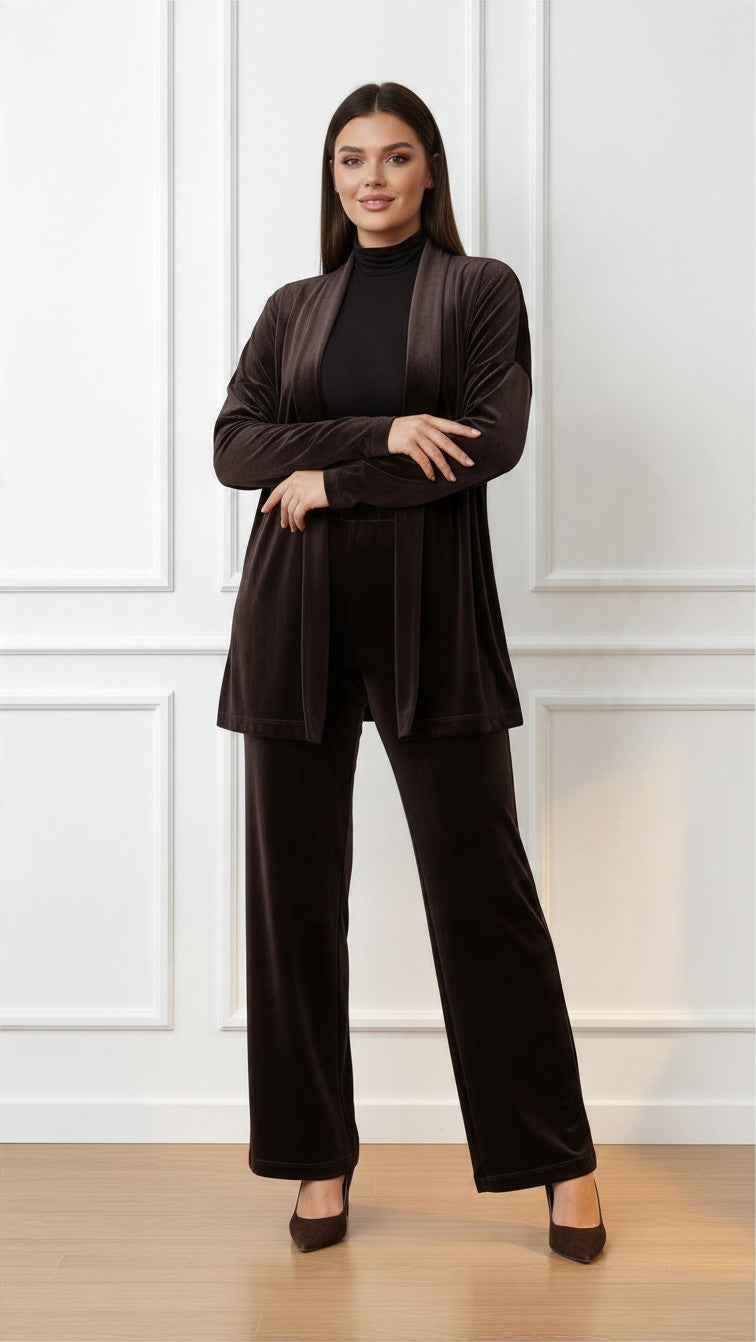 Cardigan in velluto 2027F001 LUISA VIOLA