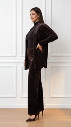 Cardigan in velluto 2027F001 LUISA VIOLA