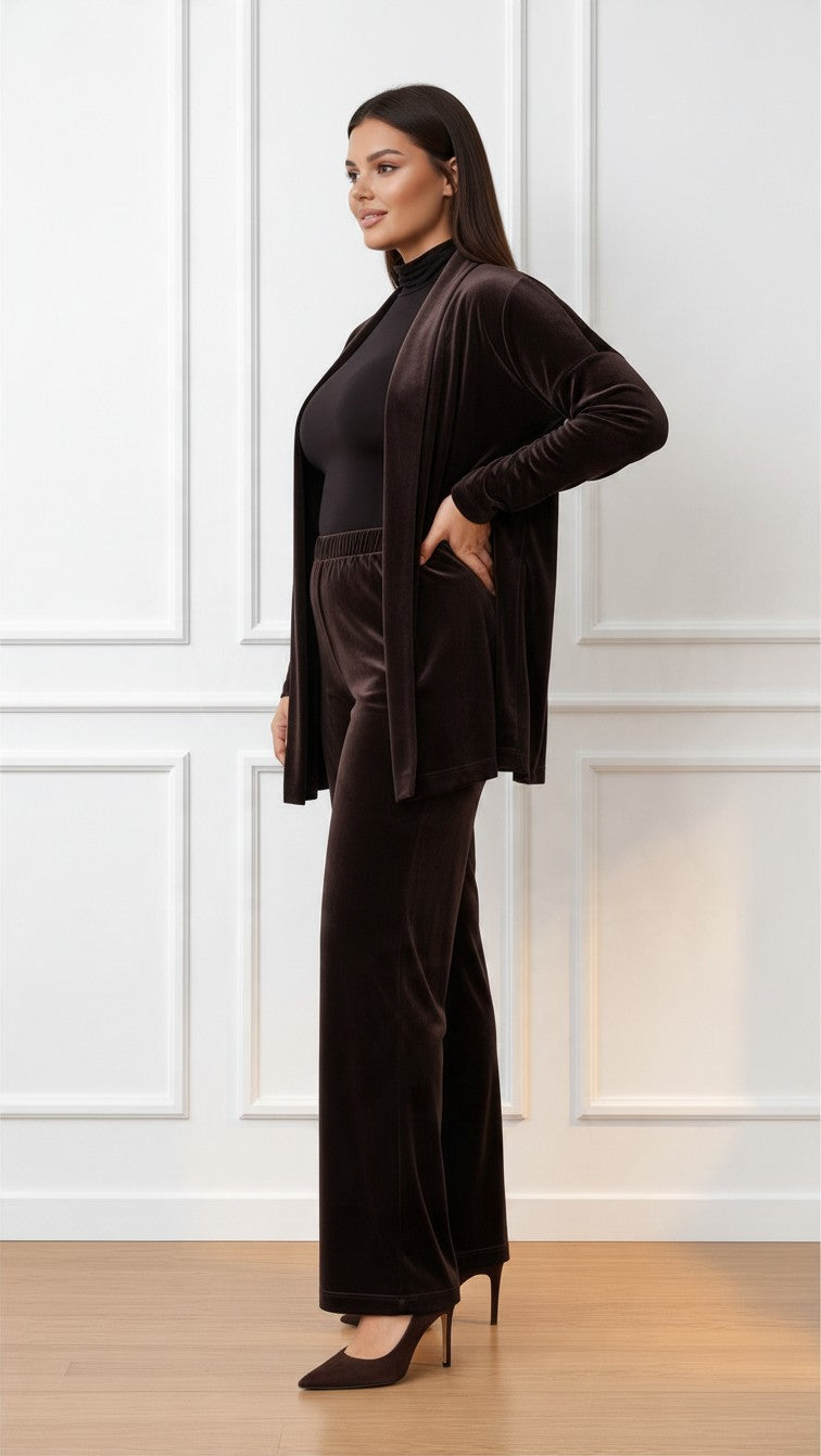 Cardigan in velluto 2027F001 LUISA VIOLA