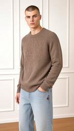 Maglia girocollo in ciniglia OE1F2W6M67