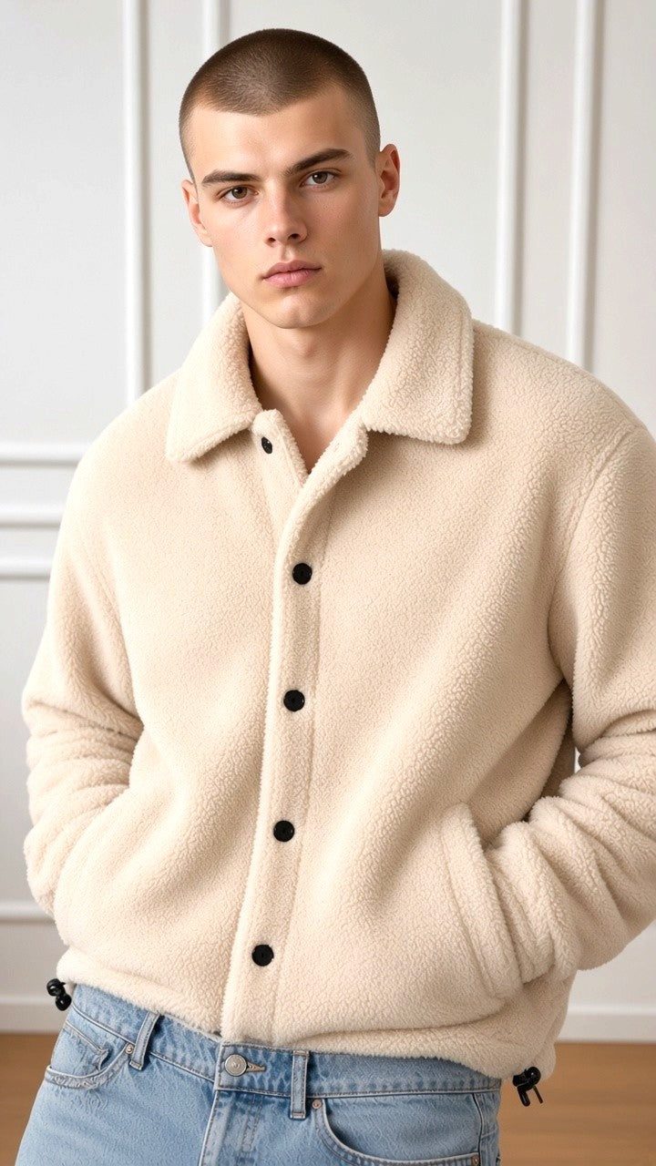 Giubbino teddy over OC1F2W6J20 OVER/D