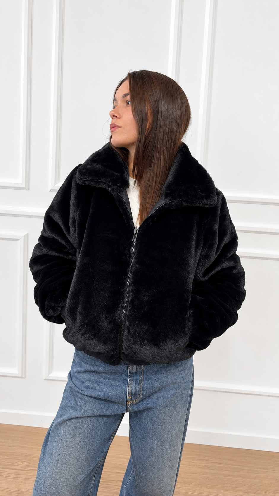 Bomber eco-fur D31352W SAVE THE DUCK