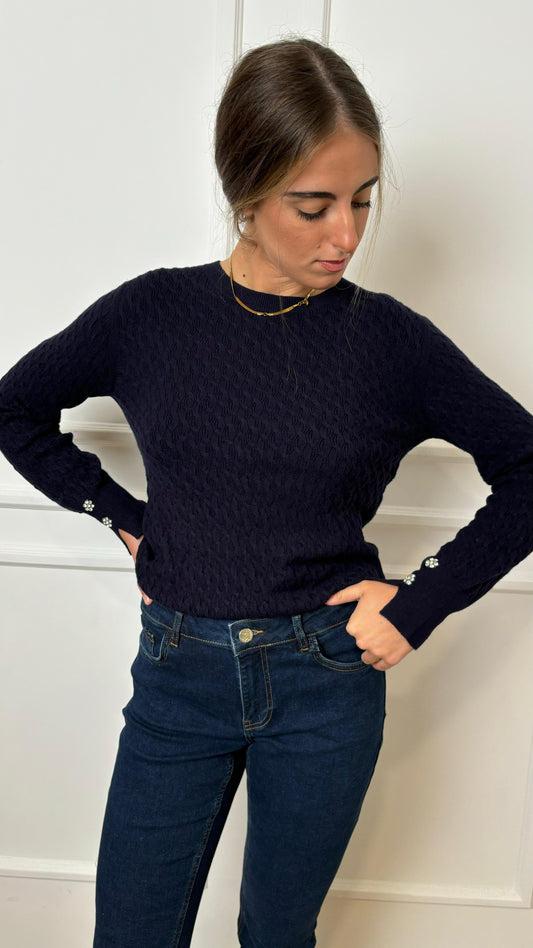 Emme Marella Impact 011 Crewneck Knit Sweater