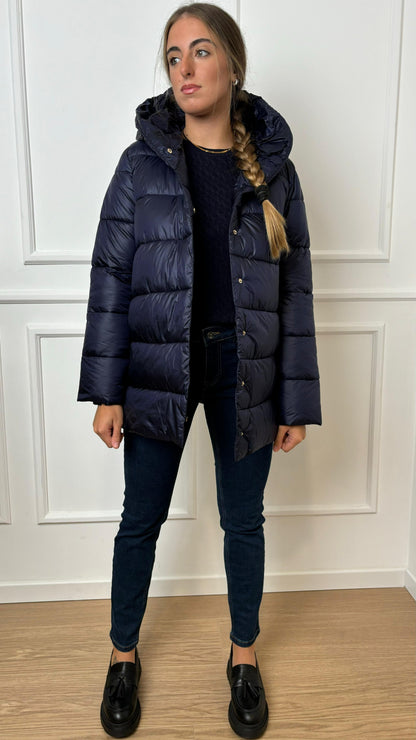 Emme Marella Berna 011 Quilted Hooded Jacket