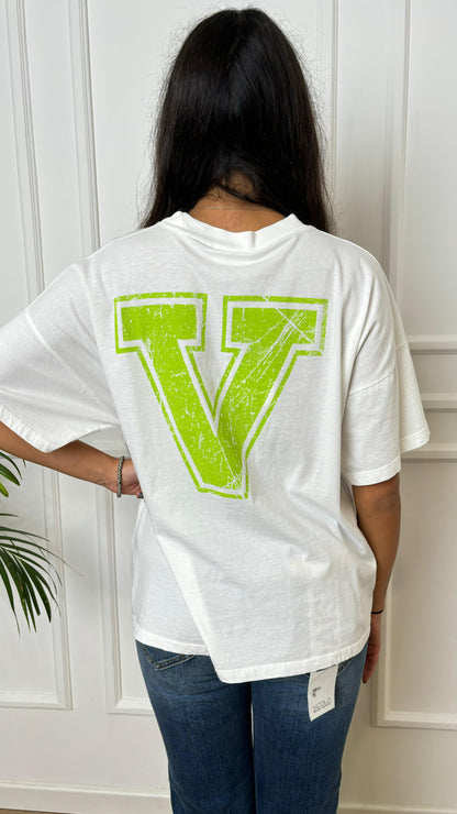 T-Shirt V Vicolo RB0014 lime