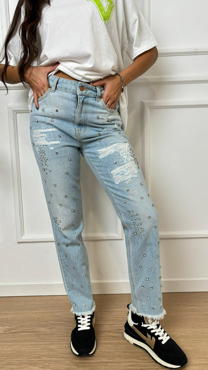 Jeans cristalli DE5087 Vicolo