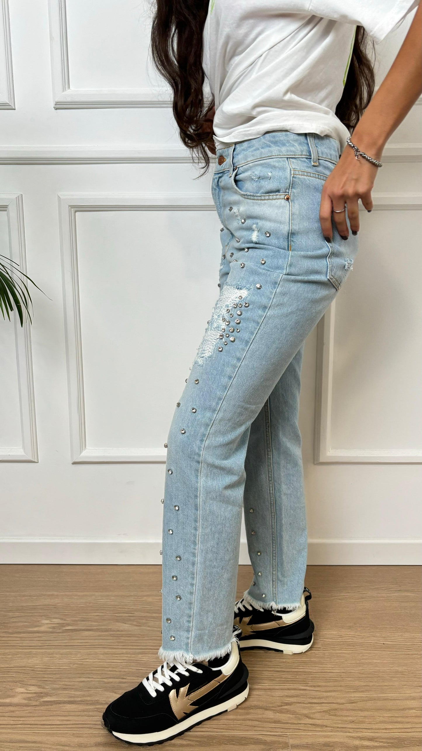 Jeans cristalli DE5087 Vicolo