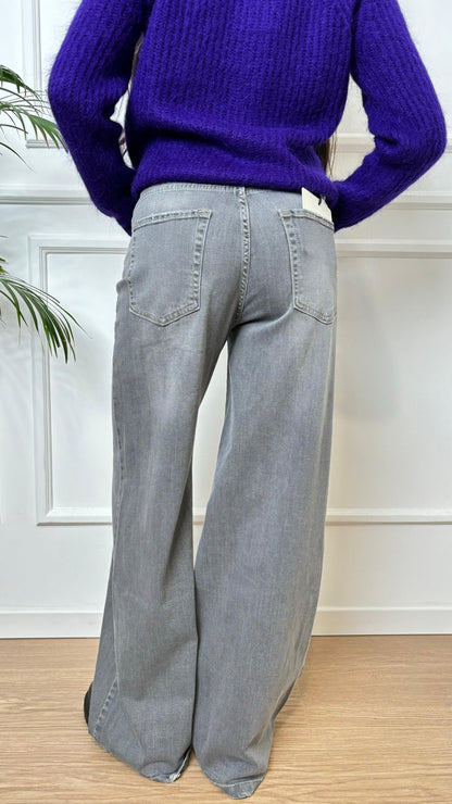 Jeans a palazzo Vicolo S0080 grigio