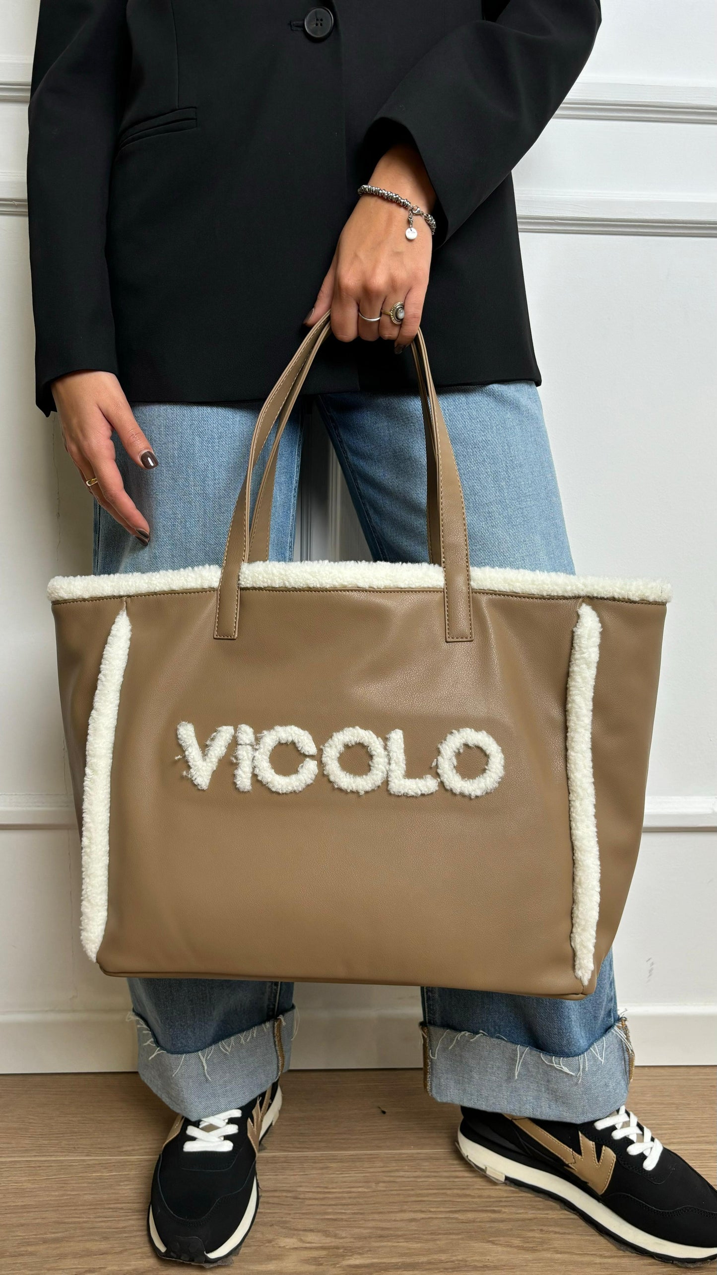 Borsa Double Vicolo nocciola