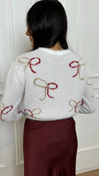 Pull pelosetto Merry Christmas Lokita LOK24776 bianco