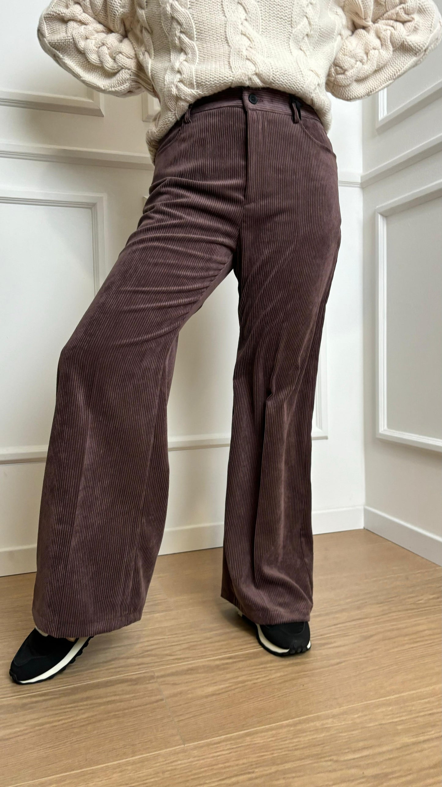 Pantalone dritto TS2249 Vicolo marron