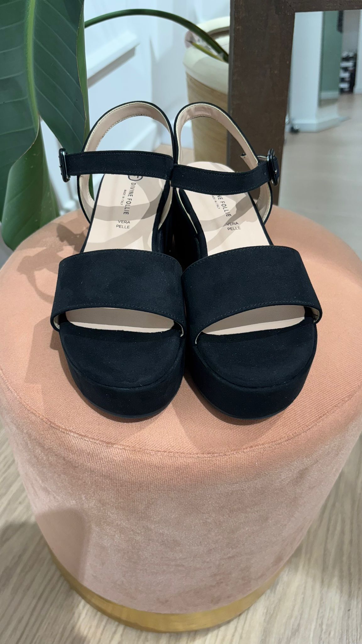 Sandalo platform 391 Divine Follie nero