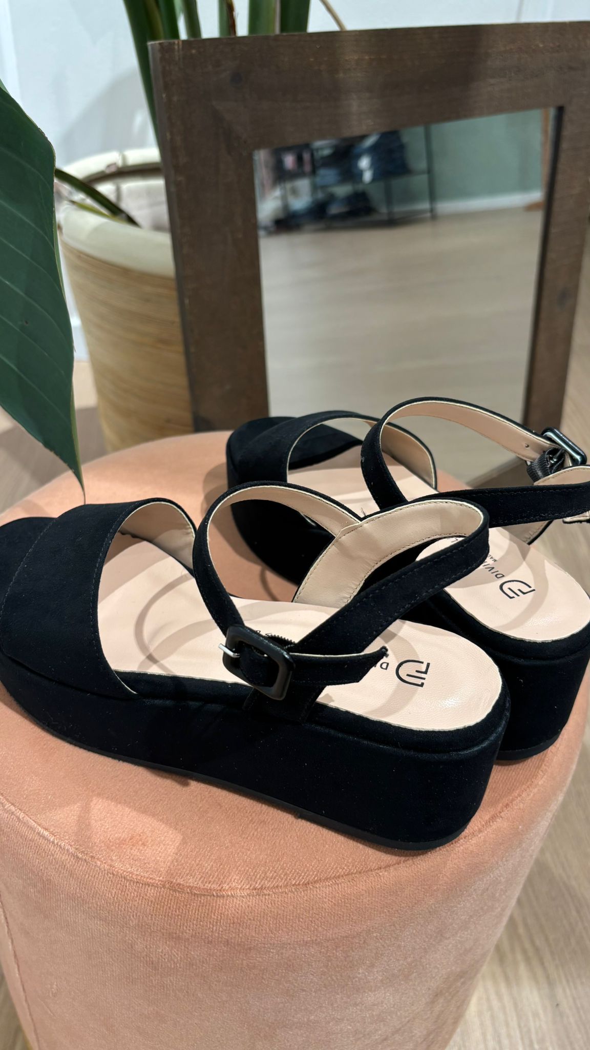 Sandalo platform 391 Divine Follie nero