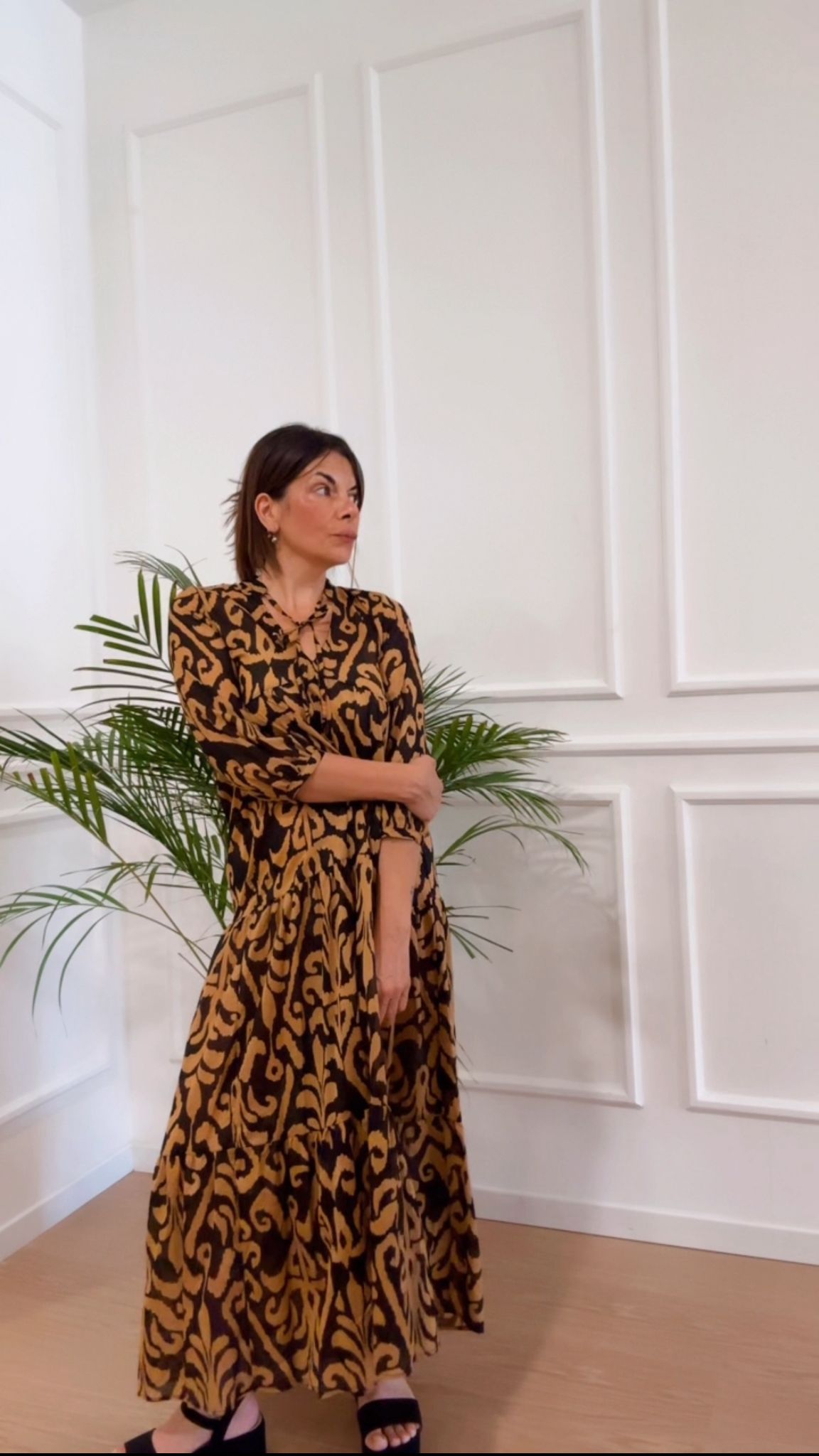 Abito manica 3/4 TD2746