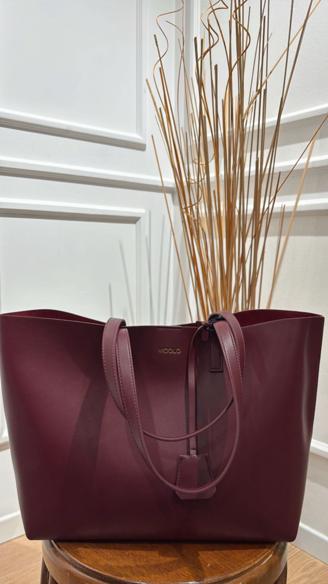 Borsa shopper XF0017 Vicolo borgogna