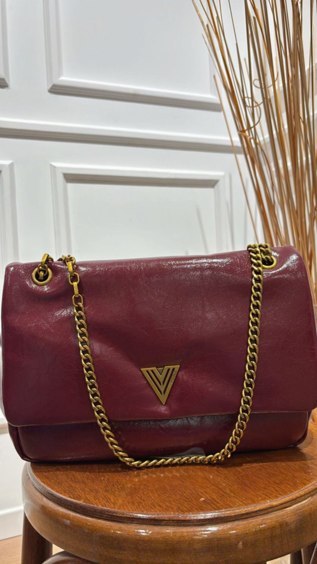 Borsa maxi mirror XF0007 Vicolo borgogna